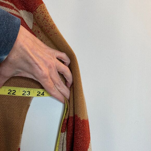 Cotton & Rye Sweater Scenic Desert Southwestern Howling Coyote Bell Sleeve Med - Picture 13 of 15